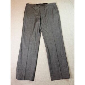Lauren Ralph Lauren Dress Pants Mens 36x30 Grey 100% Wool Natural Stretch Slacks